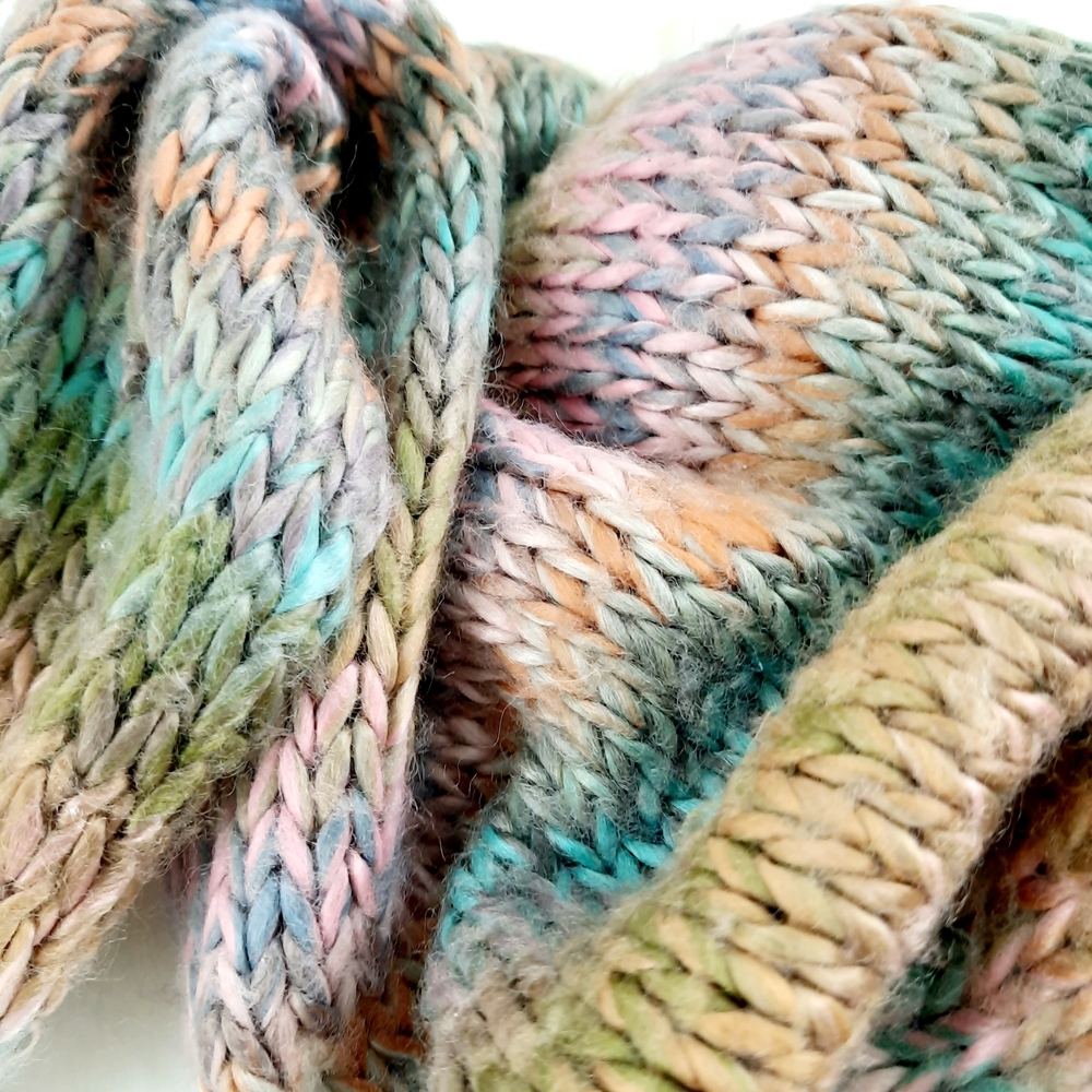 Multicolor Knit Scarf - Picture 4 of 8
